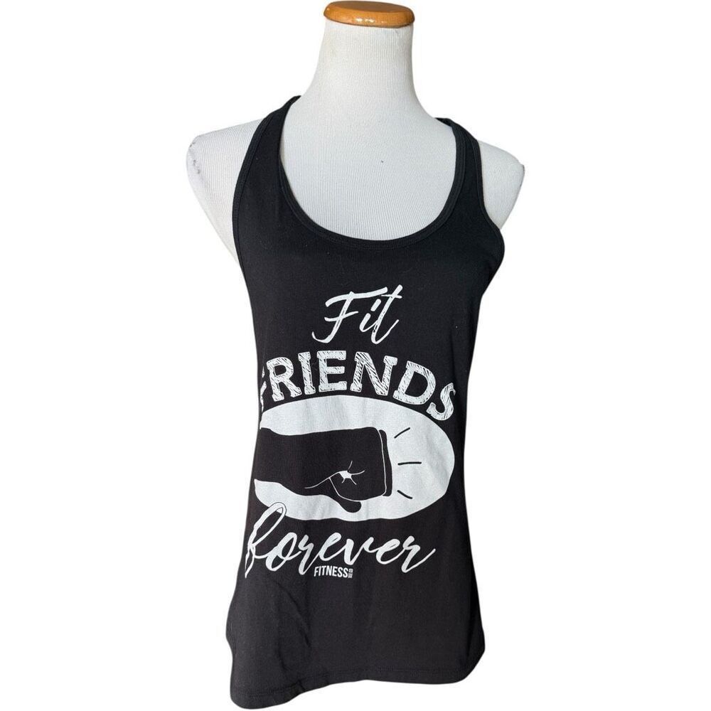 Womens Fitness Tee Co Fit Friends Forever Racerback Tank Top - Sz XL